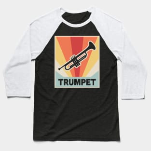 Vintage Style TRUMPET Poster Baseball T-Shirt